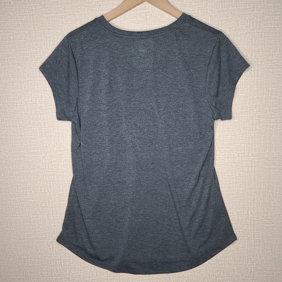 NHL Pittsburgh Penguins Women's Fitted V-Neck Tee Shirt Heather Gray Large - Picture 2 of 6